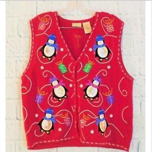 Bobbie Brooks Ladies L (12-14) Christmas Vest Top